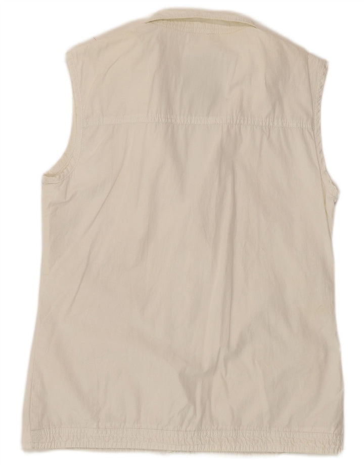 Γυναικεία αμάνικη αθλητική φόρμα Gas Top Jacket UK 14 Μεσαίο λευκό βαμβακερό