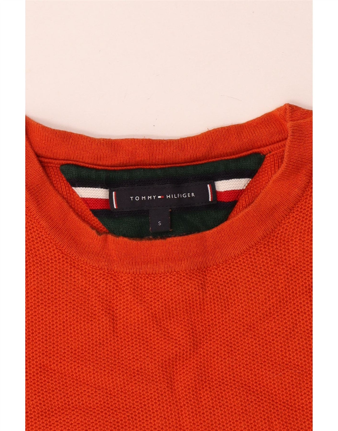 Ανδρικό πουλόβερ Tommy Hilfiger Crew Neck Jumper Μικρό Πορτοκαλί