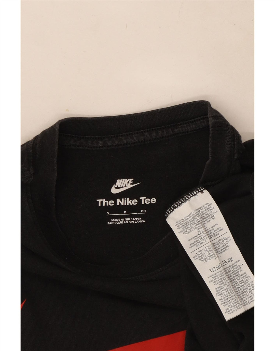 Ανδρικό γραφικό μπλουζάκι Nike, μικρό μαύρο βαμβακερό