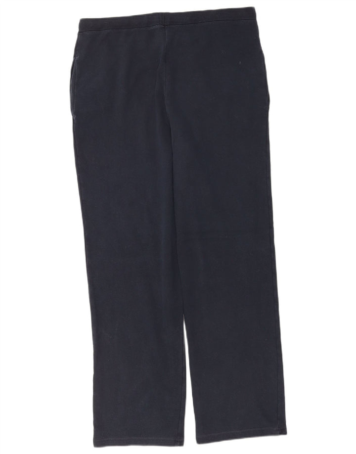 Marks & Spencer Γυναικεία φόρμα παντελόνι UK 14 Medium Navy Blue Cotton