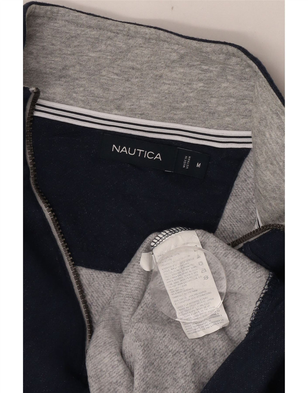 Ανδρικό φούτερ Nautica με φερμουάρ, μεσαίο μπλε βαμβακερό