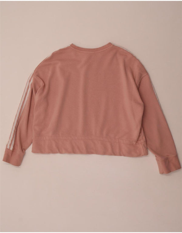 Γυναικεία φούτερ Adidas Crop Jumper UK 22 3XL Ροζ βαμβακερή