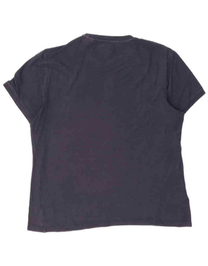 Ανδρικό T-Shirt Penguin Top Large Navy Blue από βαμβάκι
