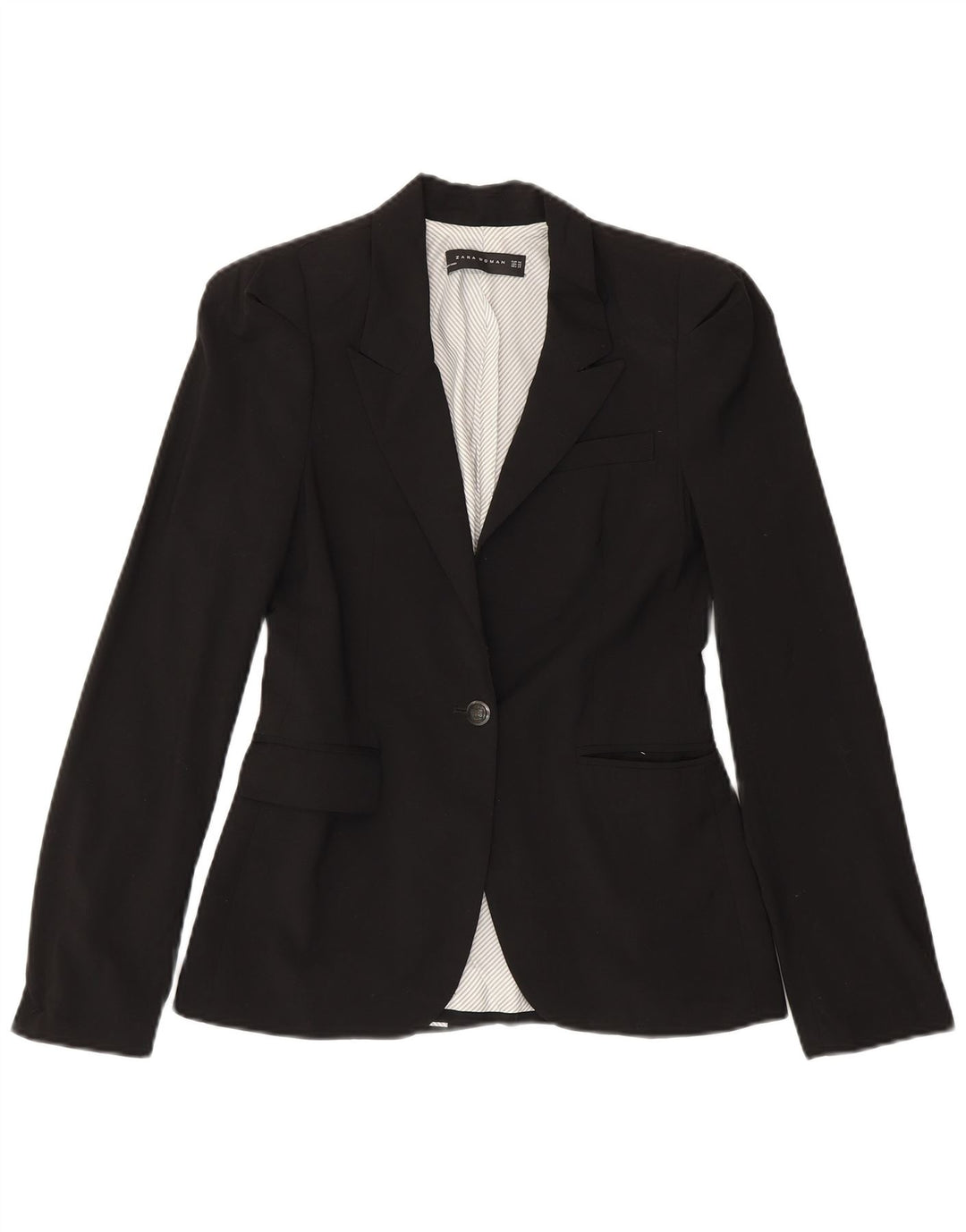 Zara Γυναικείο Μπουφάν Blazer UK 6 XS Μαύρο Πολυεστέρας