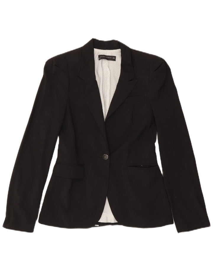 Zara Γυναικείο Μπουφάν Blazer UK 6 XS Μαύρο Πολυεστέρας