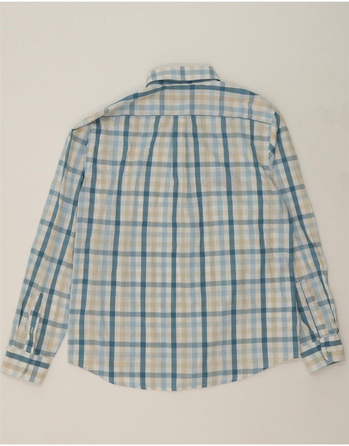 DOCKERS Mens Shirt Large Blue Check Cotton Vintage Dockers and Second-Hand Dockers from Messina Hembry 