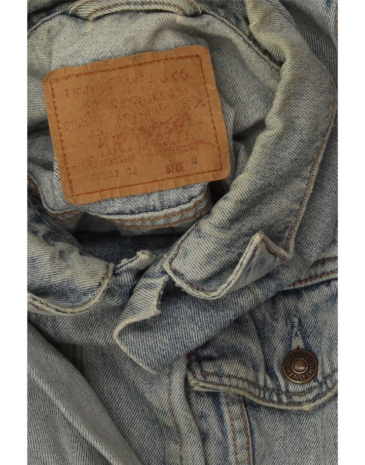 Ανδρικό τζιν μπουφάν Levi's UK 38 Medium Blue Cotton