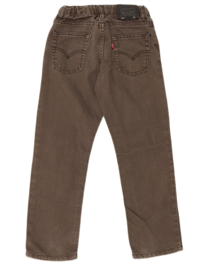 Levi's Boys 511 Slim Jeans 6-7 ετών W20 L20 Πράσινο βαμβακερό