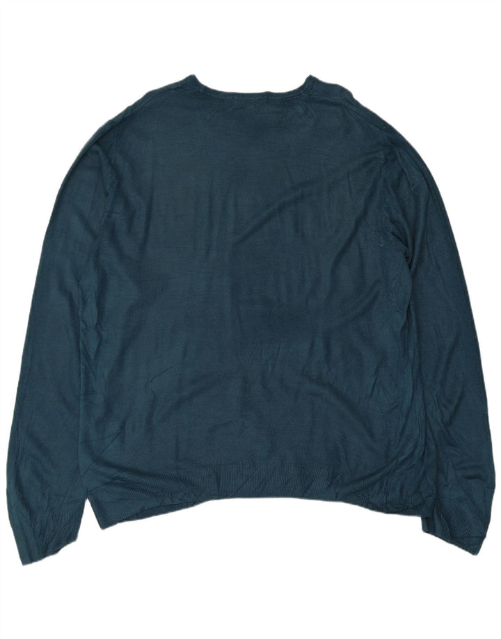 Ανδρικό πουλόβερ Marks & Spencer Boat Neck Jumper Large Green