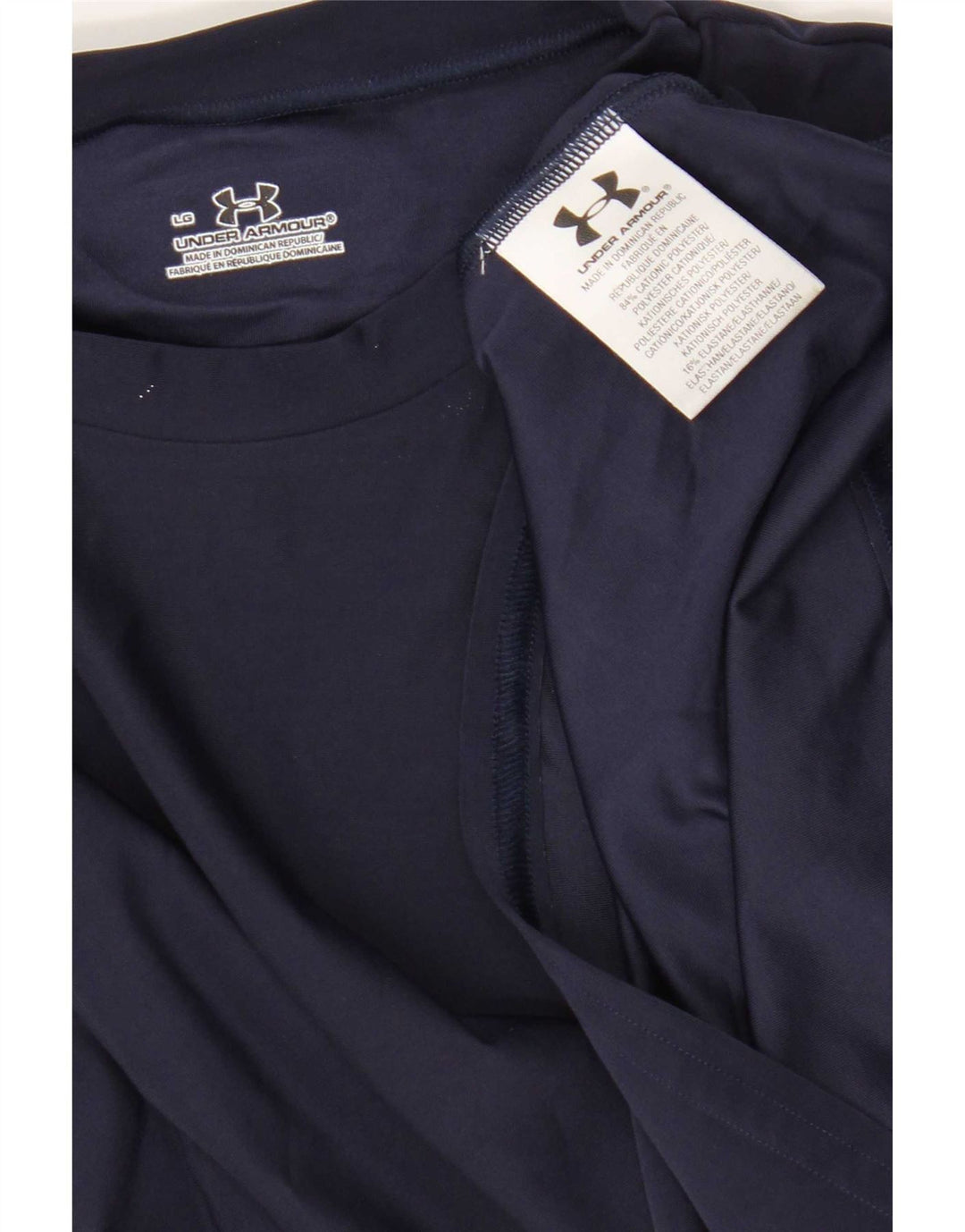 Under Armour Ανδρικό T-Shirt Top Large Navy Blue Polyester