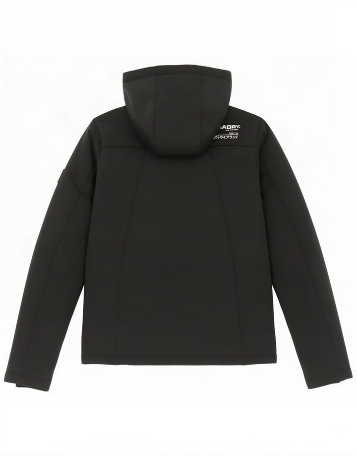 Superdry γυναικείο μπουφάν με κουκούλα αντιανεμικό UK 10 Small Black Polyester