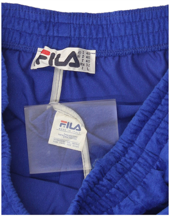 Ανδρική φόρμα βελούδινη Fila Παντελόνι Joggers IT 48 Medium Blue Polyester