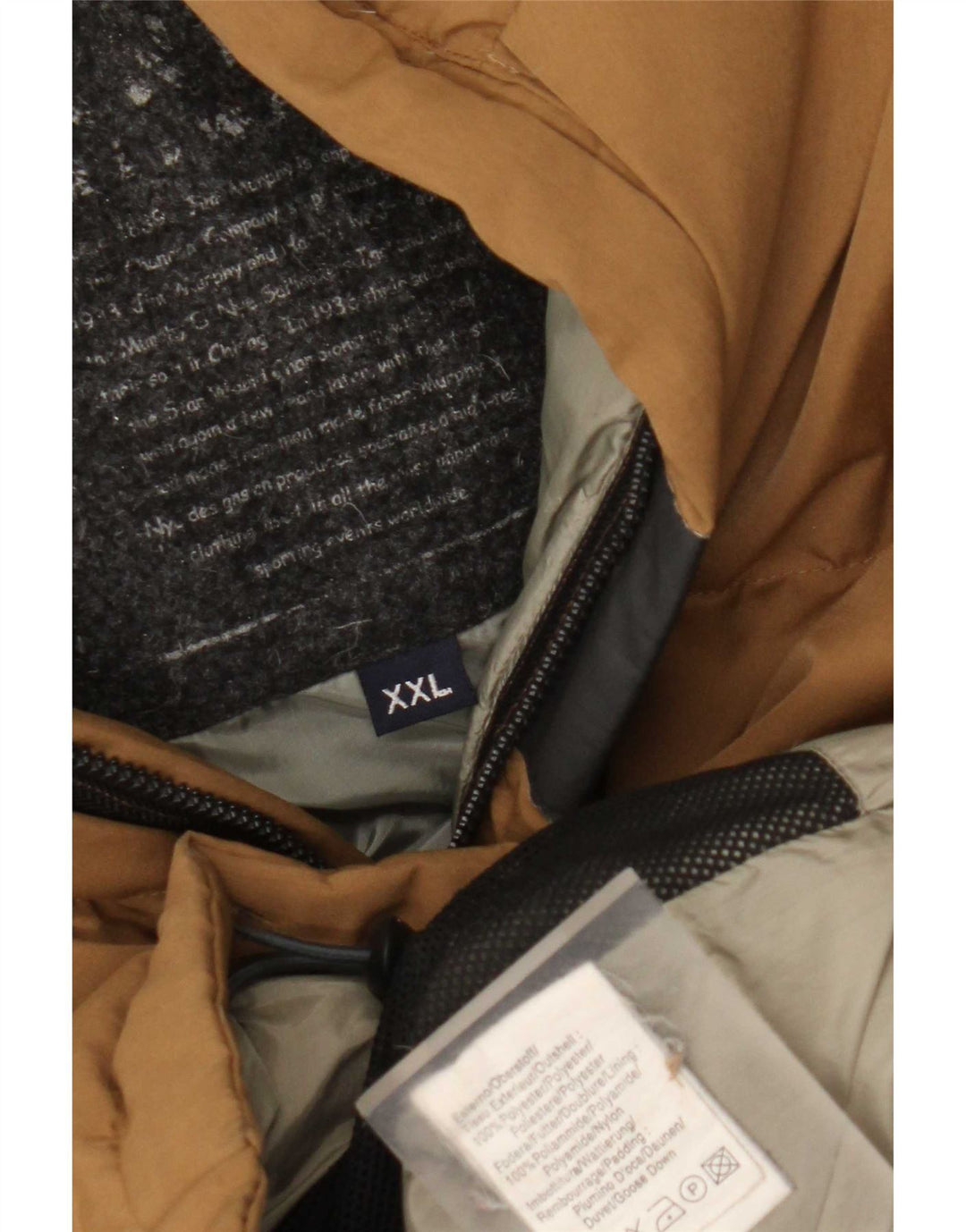 Murphy & Nye Ανδρικό μπουφάν με κουκούλα UK 42 2XL Beige Polyester