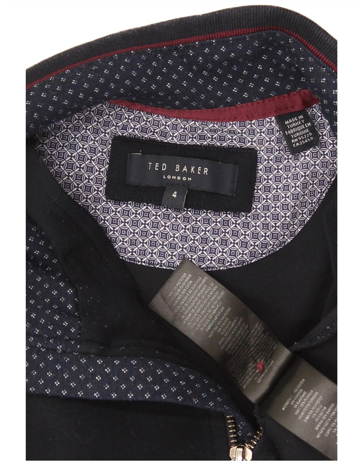 Ανδρικό φούτερ με φερμουάρ Ted Baker, Jumper, Μέγεθος 4, Μεγάλο Navy Blue Polyester