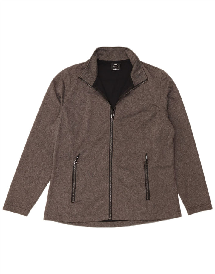 Ανδρική αθλητική φόρμα New Balance Top Jacket Medium Grey Polyester