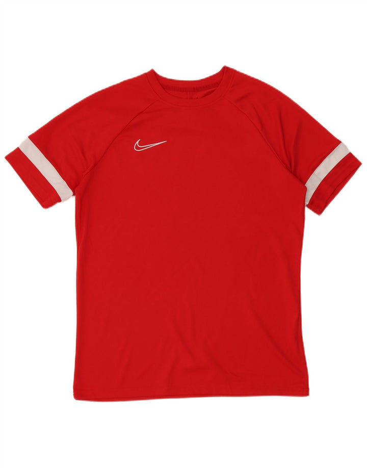 Ανδρικό μπλουζάκι Nike Dri Fit Top Large Red Colorblock Πολυεστέρας