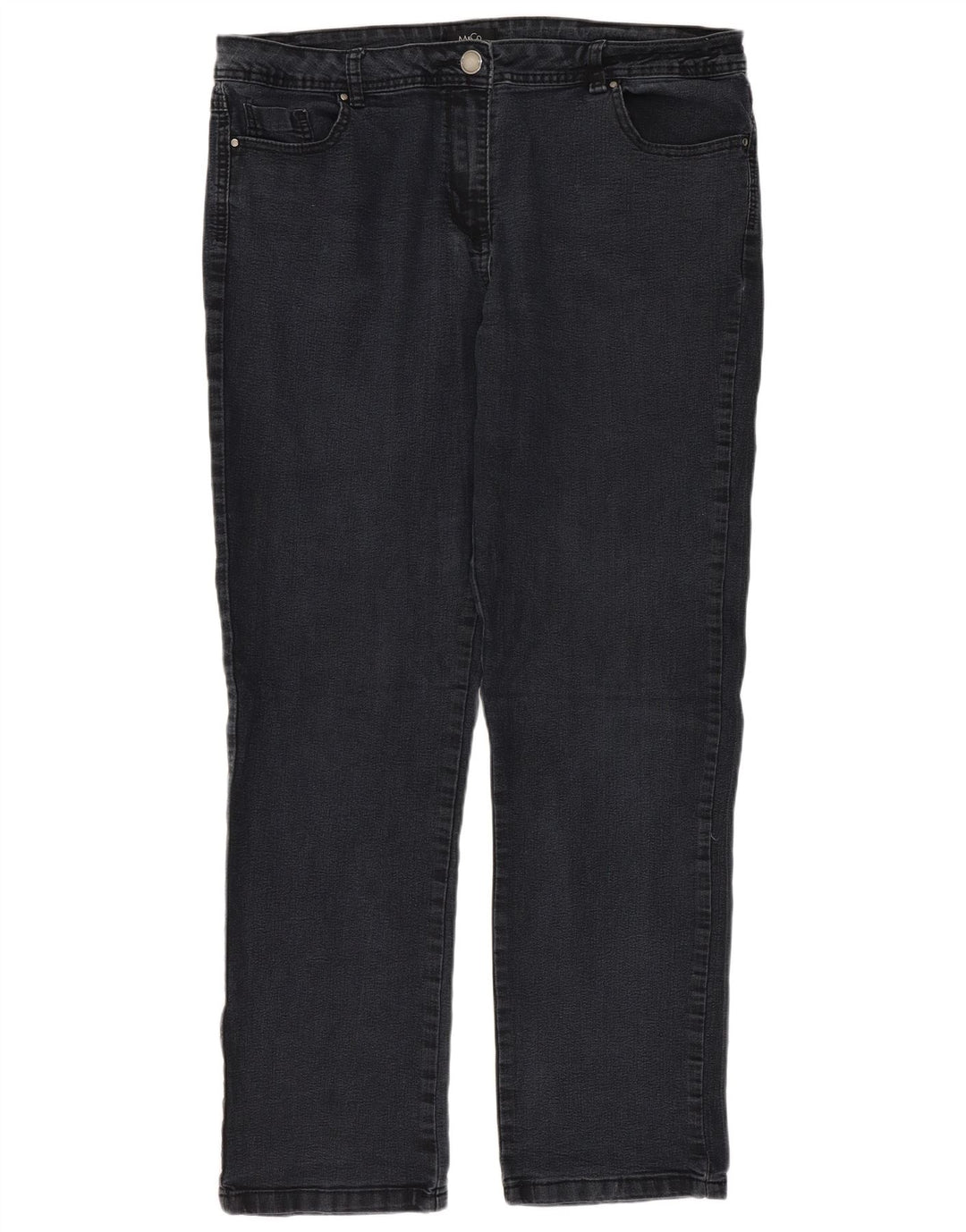 M&Co Γυναικεία Straight Jeans UK 16 Large W36 L30 Grey