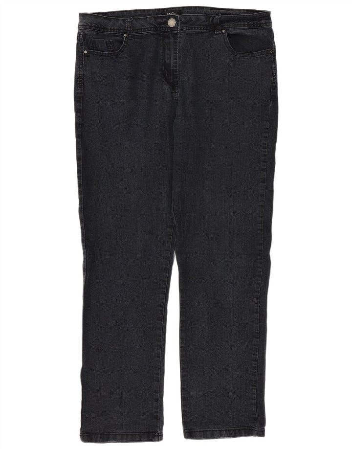 M&Co Γυναικεία Straight Jeans UK 16 Large W36 L30 Grey
