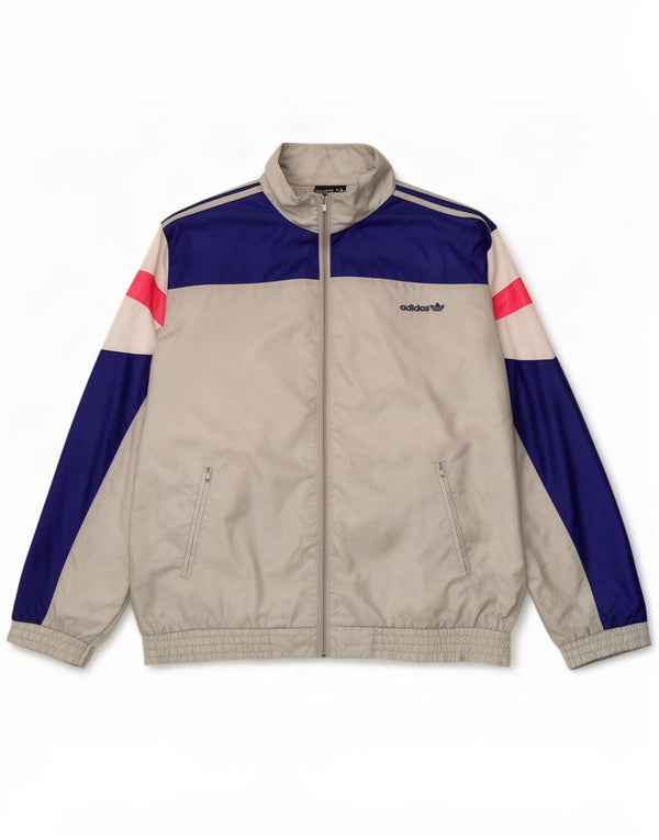 Ανδρική φόρμα Adidas Top Jacket UK 38/40 Medium Grey Colourblock Polyamide
