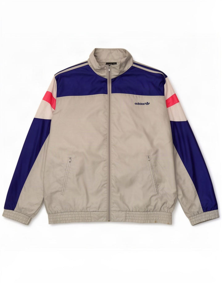 Ανδρική φόρμα Adidas Top Jacket UK 38/40 Medium Grey Colourblock Polyamide