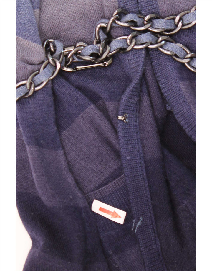 Roberta Scarpa Γυναικείο πουλόβερ ζακέτα IT 46 Large Navy Blue ριγέ