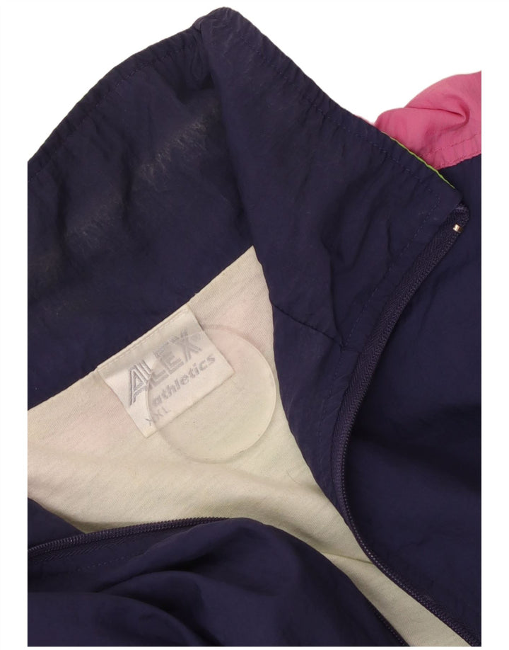 Ανδρική αθλητική φόρμα ALEX ATHLETICS Top Jacket 2XL Navy Blue Colorblock