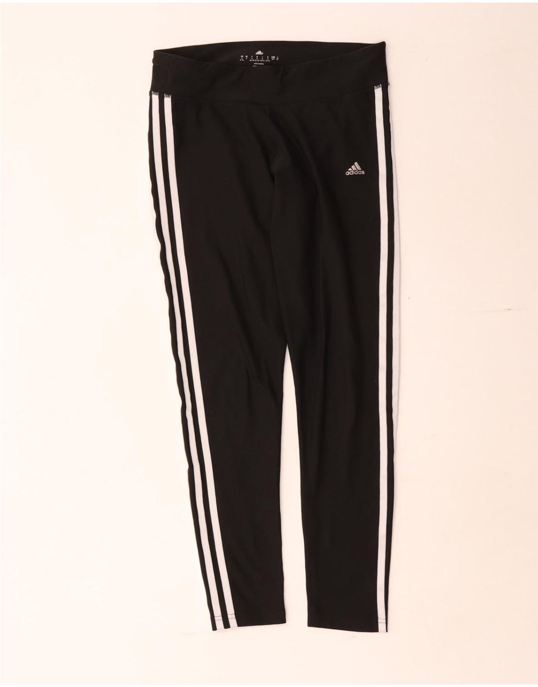 Adidas Γυναικεία Crop κολάν UK 8 Small Black Polyester