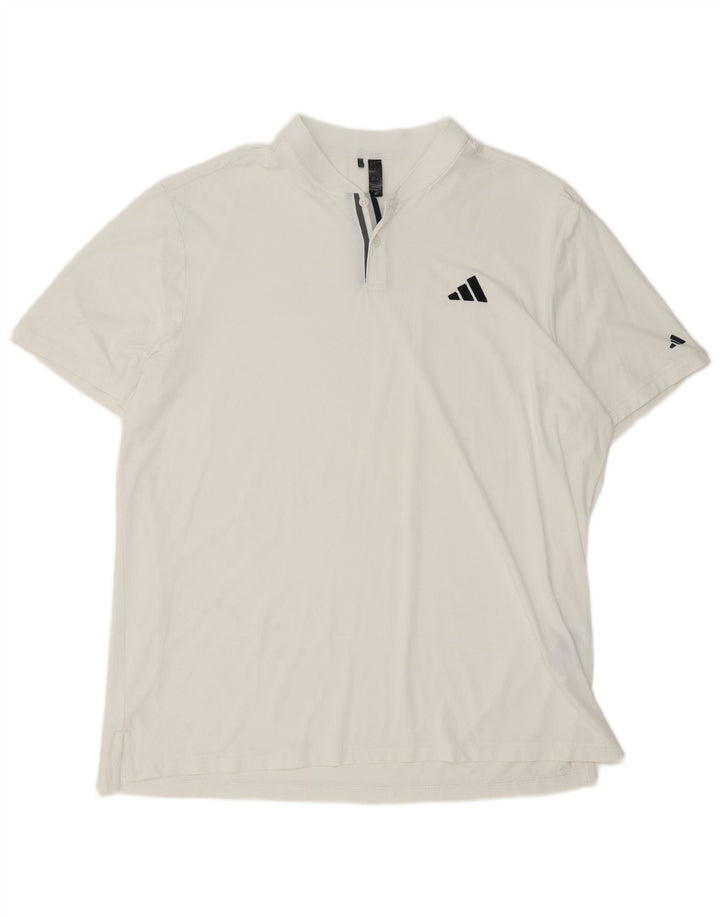 Ανδρικό πουκάμισο Adidas Polo XL Λευκό πολυεστέρα