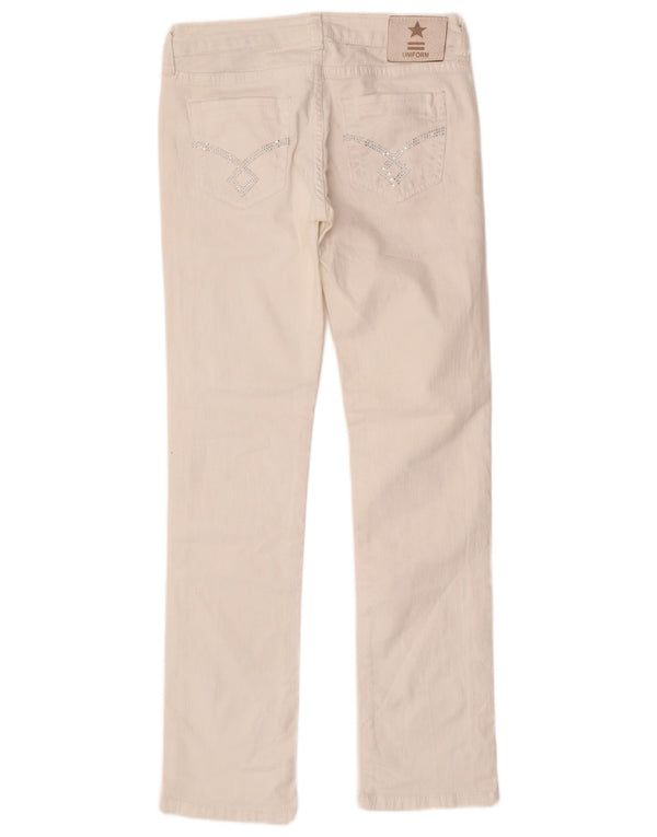 Uniform Γυναικείο Slim Jeans W27 L29 Λευκό βαμβακερό