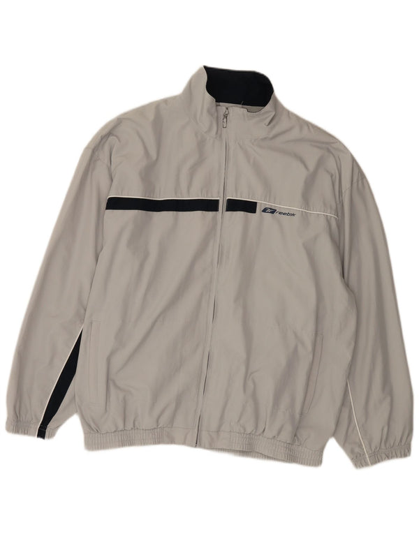 Ανδρική φόρμα Reebok Loose Fit Top Jacket Small Grey Colourblock Polyester