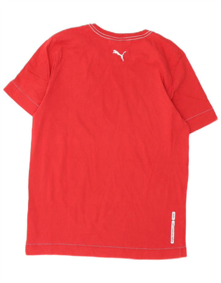 Ανδρικό γραφικό T-Shirt PUMA Top Μεσαίο κόκκινο βαμβακερό