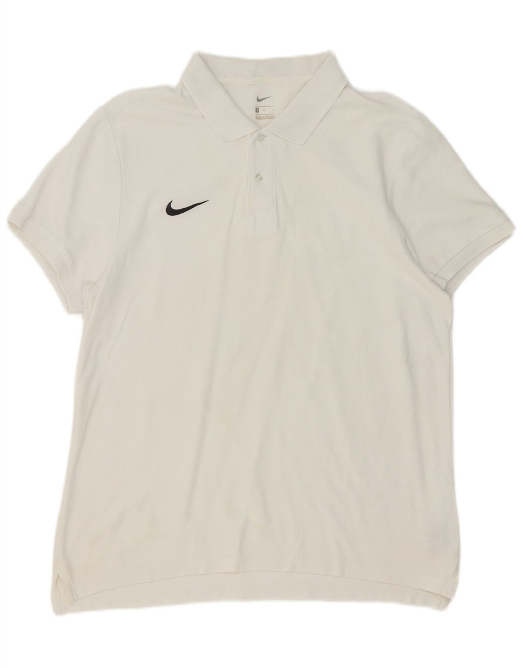 Ανδρικό μπλουζάκι πόλο Nike μεγάλο λευκό βαμβακερό