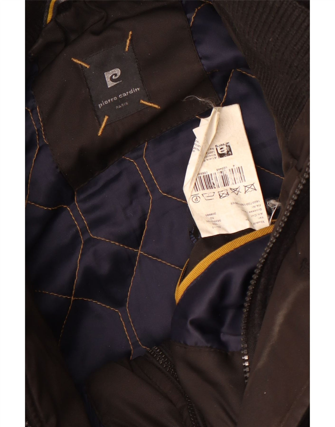 Pierre Cardin Ανδρικό παλτό μπιζελιού EU 52 XL Γκρι μαλλί