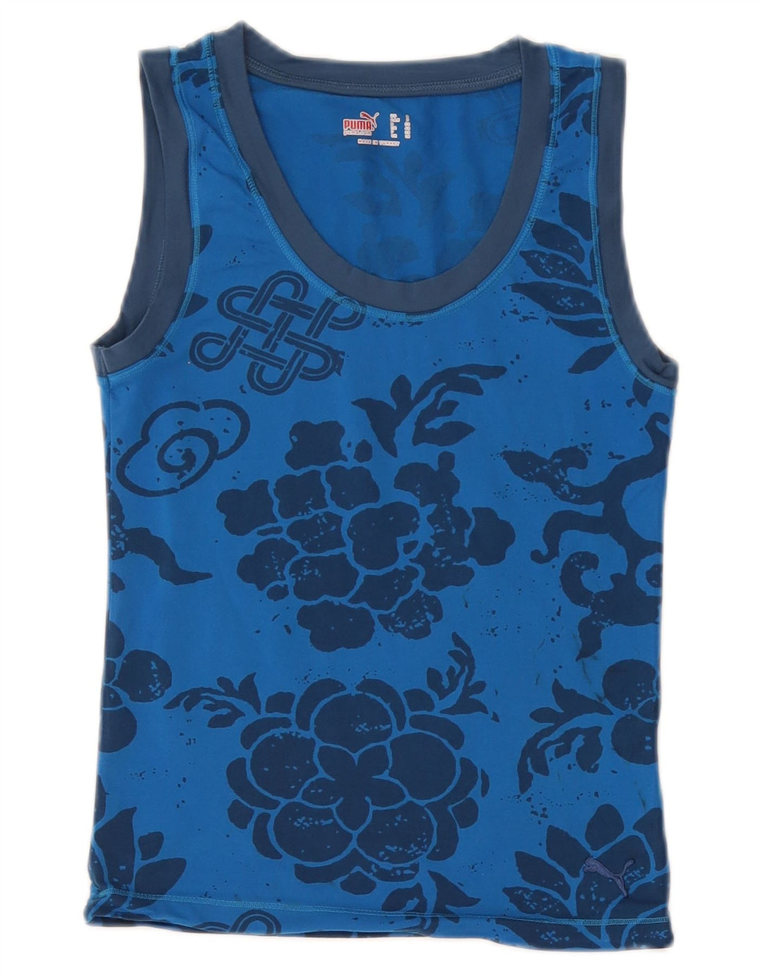 Γυναικείο γραφικό γιλέκο PUMA Top UK 10 Small Blue Floral