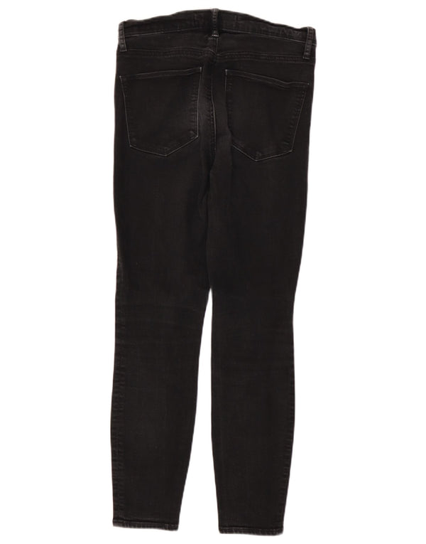 Gap Γυναικείο Σούπερ Ψηλό Skinny Jeans W28 L26 Μαύρο βαμβακερό