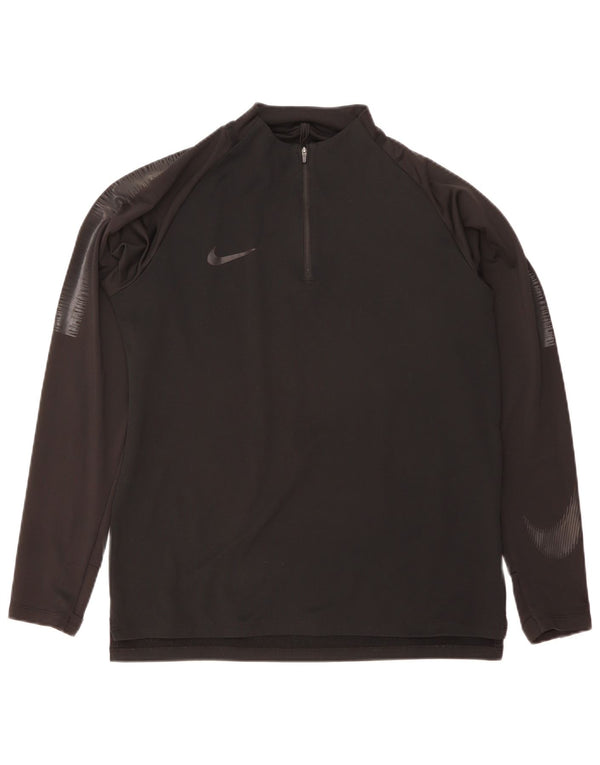 Ανδρική φόρμα φόρμας Nike με γραφικό πουλόβερ Dri Fit Top Medium Black Colourblock
