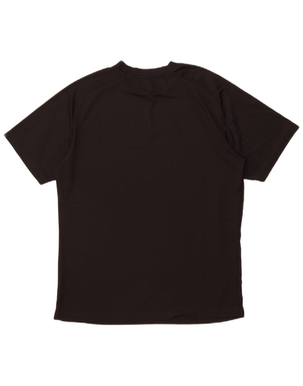 Ανδρικό γραφικό μπλουζάκι PUMA Top μεγάλο μαύρο πολυεστερικό αθλητικό