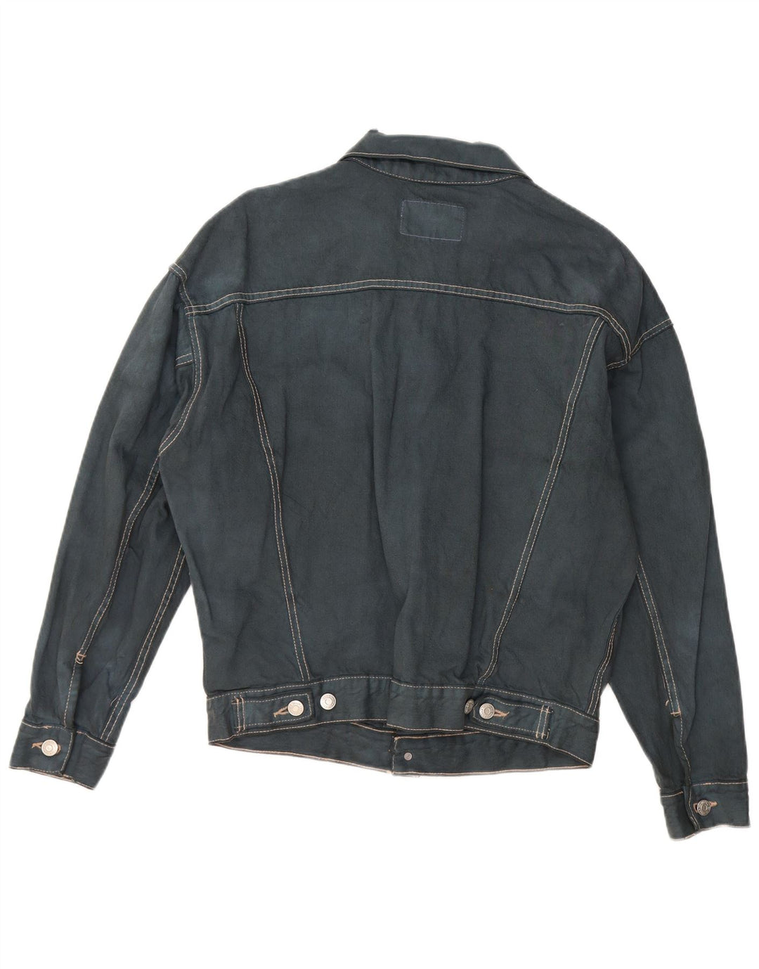 Ανδρικό τζιν μπουφάν ZARA UK 38 Medium Navy Blue Cotton