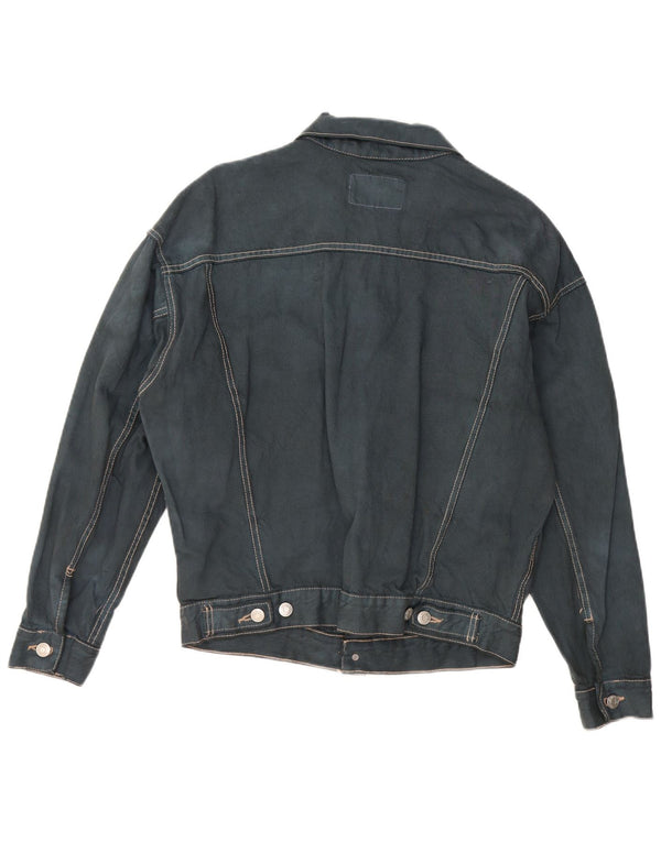 Ανδρικό τζιν μπουφάν ZARA UK 38 Medium Navy Blue Cotton