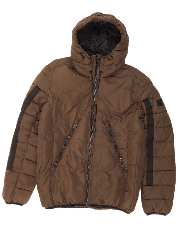 Champion Ανδρικό μπουφάν με κουκούλα UK 38 Medium Khaki Polyester