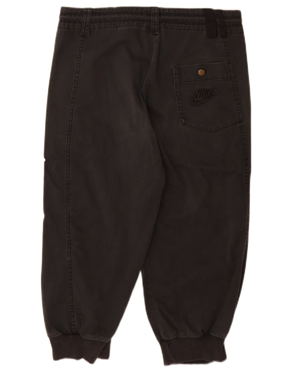 NIKE Womens Joggers Capri Trousers UK 10 Small W28 L22 Black