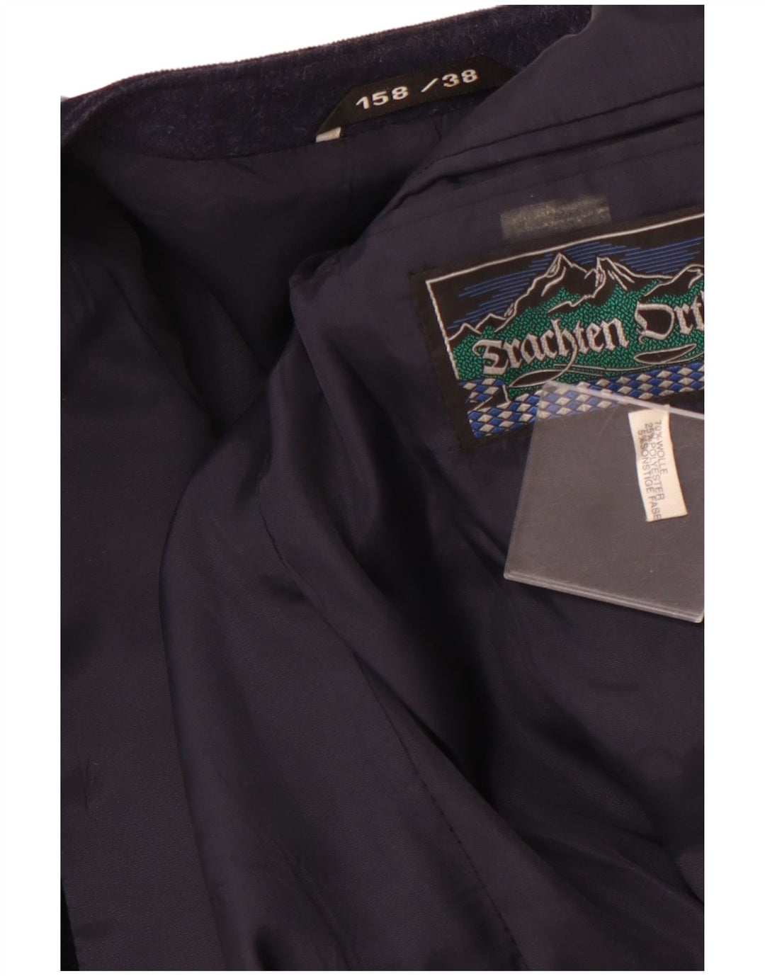 VINTAGE Γυναικείο Σακάκι Μπλέιζερ IT 38 XS Navy Blue Colourblock