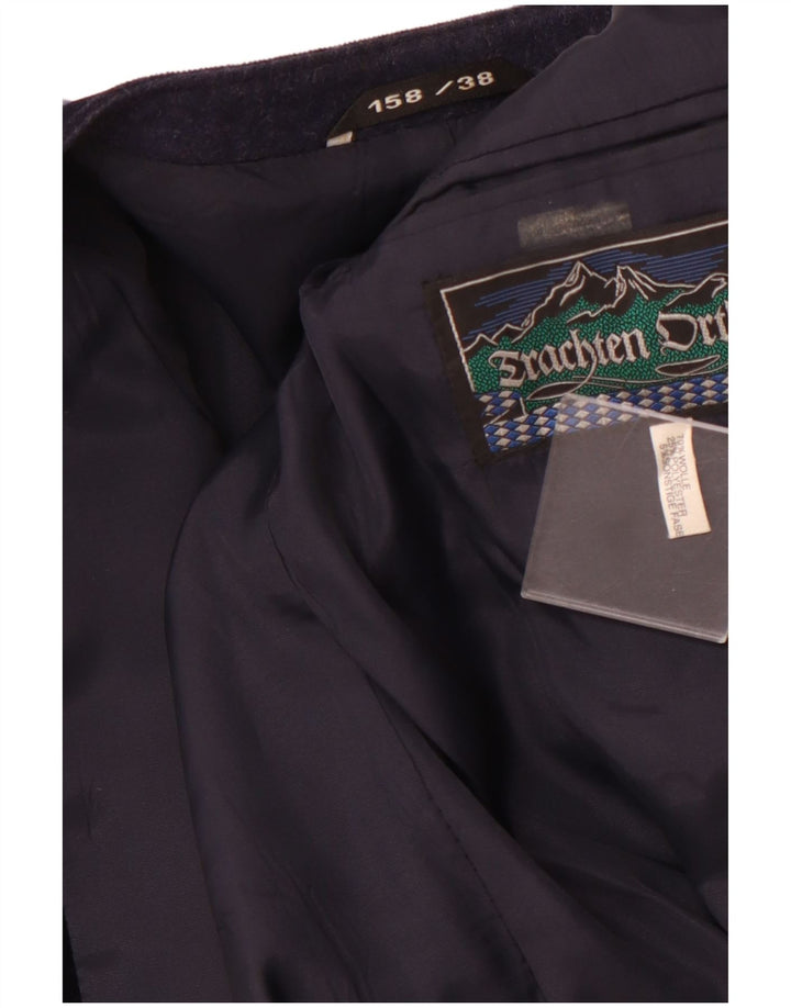 VINTAGE Γυναικείο Σακάκι Μπλέιζερ IT 38 XS Navy Blue Colourblock