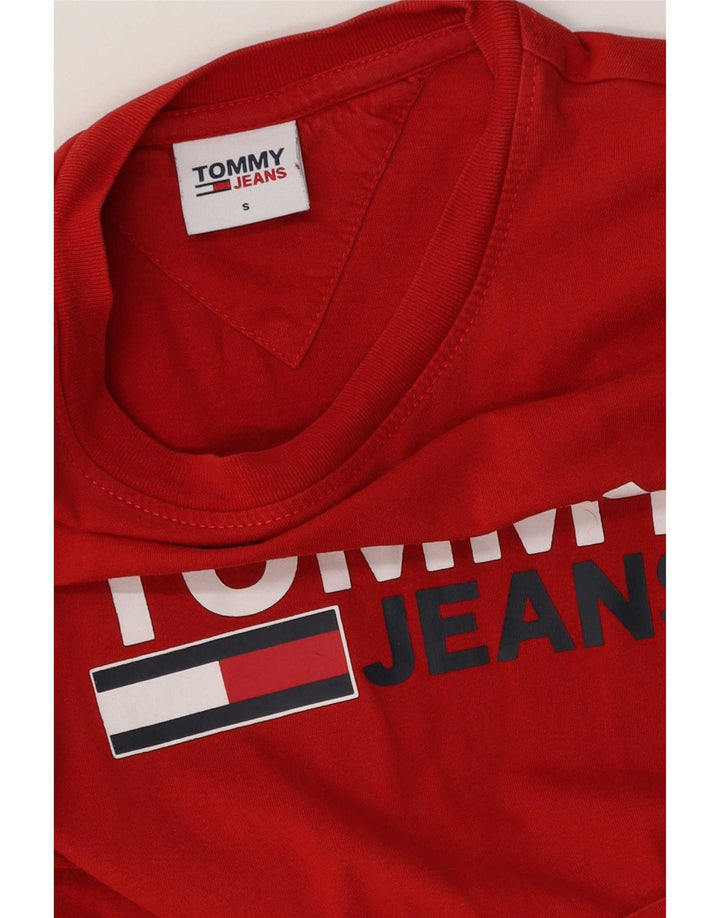 Ανδρικό γραφικό T-Shirt Tommy Hilfiger Top Μικρό κόκκινο