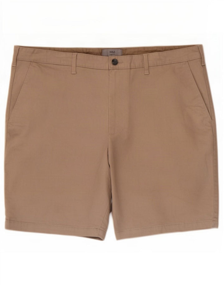 Ανδρικό σορτς Chino Marks & Spencer W40 XL Μπεζ βαμβακερό
