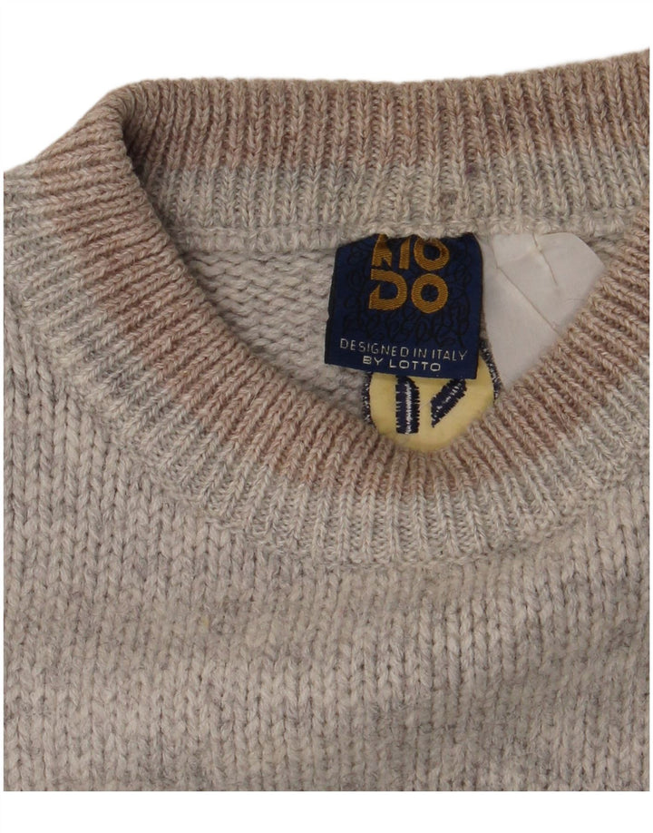 Πουλόβερ Lotto Mens Crew Neck Jumper Large Grey Argyle/Diamond