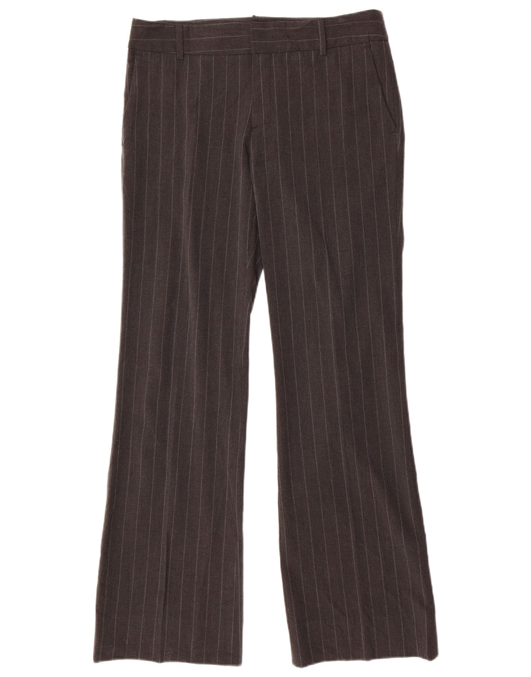 Zara Γυναικείο παντελόνι Chino Bootcut EU 40 Medium W30 L32 Grey Pinstripe