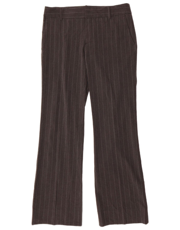 Zara Γυναικείο παντελόνι Chino Bootcut EU 40 Medium W30 L32 Grey Pinstripe