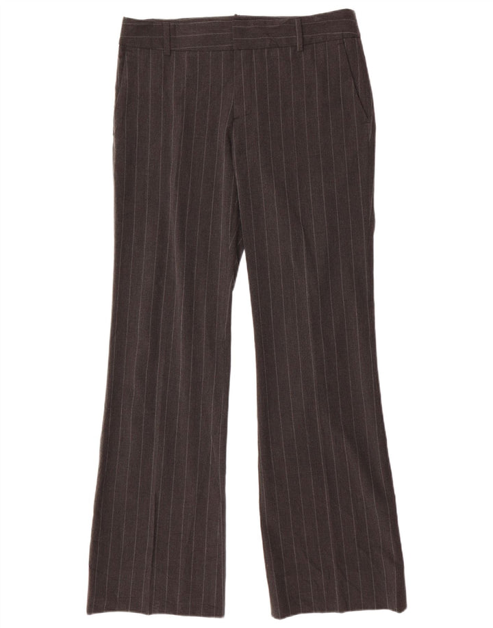 Zara Γυναικείο παντελόνι Chino Bootcut EU 40 Medium W30 L32 Grey Pinstripe