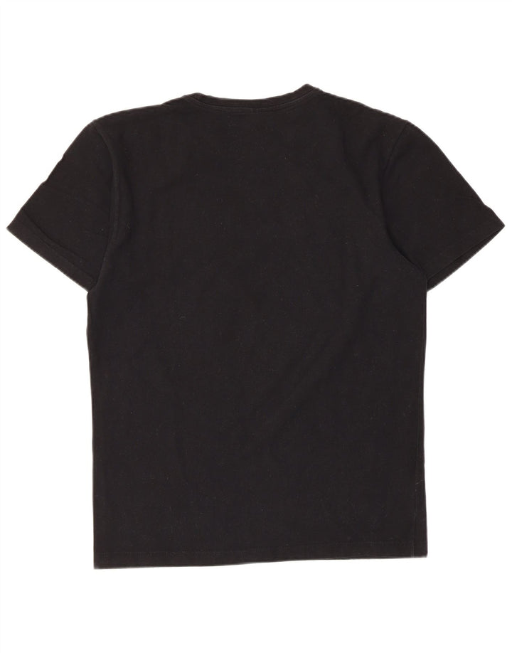 Ανδρικό T-Shirt Champion Top μεγάλο μαύρο βαμβακερό
